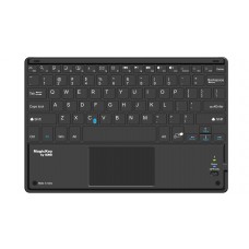 DOMO Magickey K11BT Ultra Slim Wireless Bluetooth Qwerty Keyboard with Touchpad for iPad, Microsoft Surface and Other iOS, Android, Linux and Windows Devices