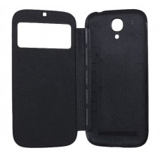 Magic Flip Cover with Window Notification and Sleep Function for DOMO nTice Quad 1 - Onyx Black
