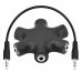DOMO nSpeed AS635SF 6 Port 3.5mm Stereo Audio Splitter Earphone Hub with 20cm Aux Cable